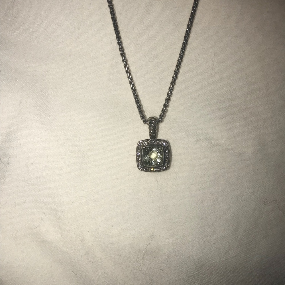 David Yurman Petite Albion Necklace w/ Prasiolite
